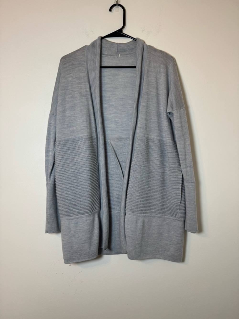 Lululemon Gray Open Front Cardigan Sweater Oversized Soft Knit